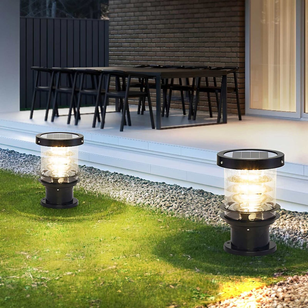 Waterproof Cylinder Tiered LED Outdoor Landscape Lighting - Flyachilles