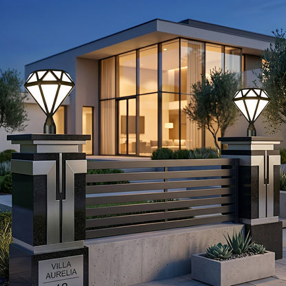 Waterproof Diamond Shape Post Cap Lights Fence Lighting - Flyachilles