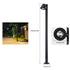 Waterproof Flash Black Modern Column Outdoor Street Pole Lights - Flyachilles