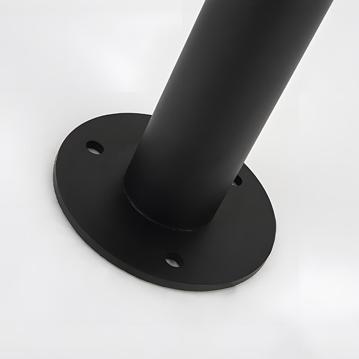 Waterproof Flash Black Modern Column Outdoor Street Pole Lights - Flyachilles