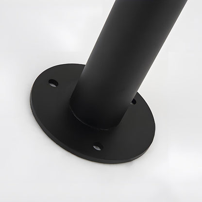 Waterproof Flash Black Modern Column Outdoor Street Pole Lights - Flyachilles