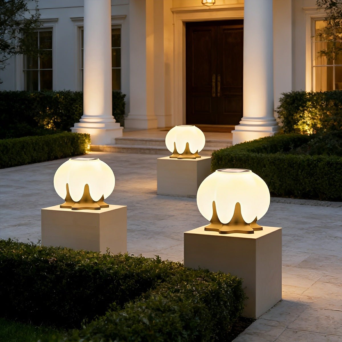 Waterproof Globe LED Outdoor Post Lights - Flyachilles
