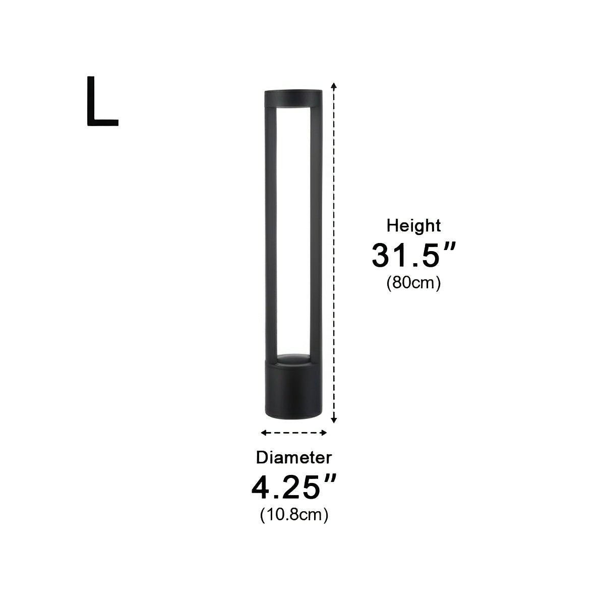 Waterproof Hollow Cylindrical Shaped LED Lamp Post Lights - Flyachilles