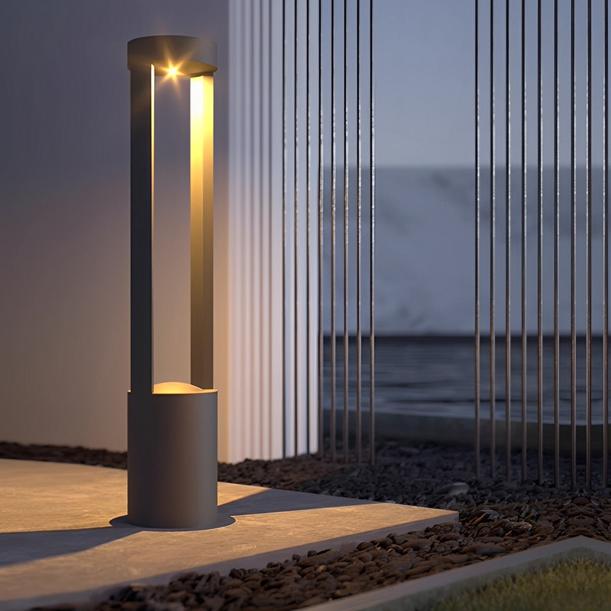 Waterproof Hollow Cylindrical Shaped LED Lamp Post Lights - Flyachilles