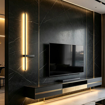 Waterproof Interlaced Line Strips Aluminum Metal Wall Sconce - Flyachilles