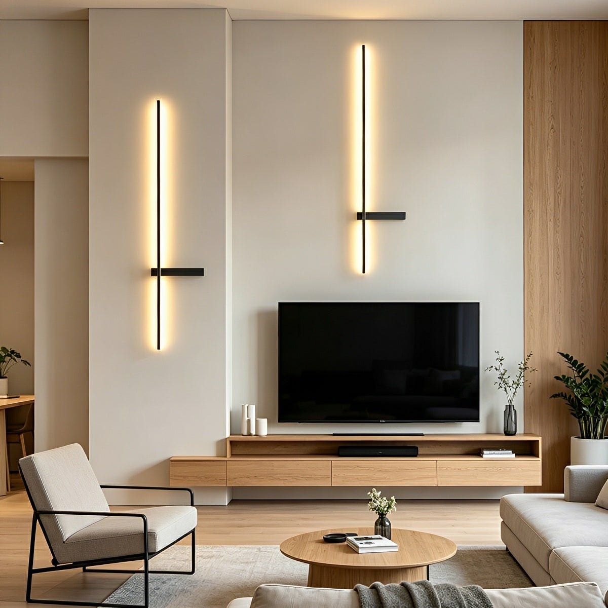 Waterproof Interlaced Line Strips Aluminum Metal Wall Sconce - Flyachilles