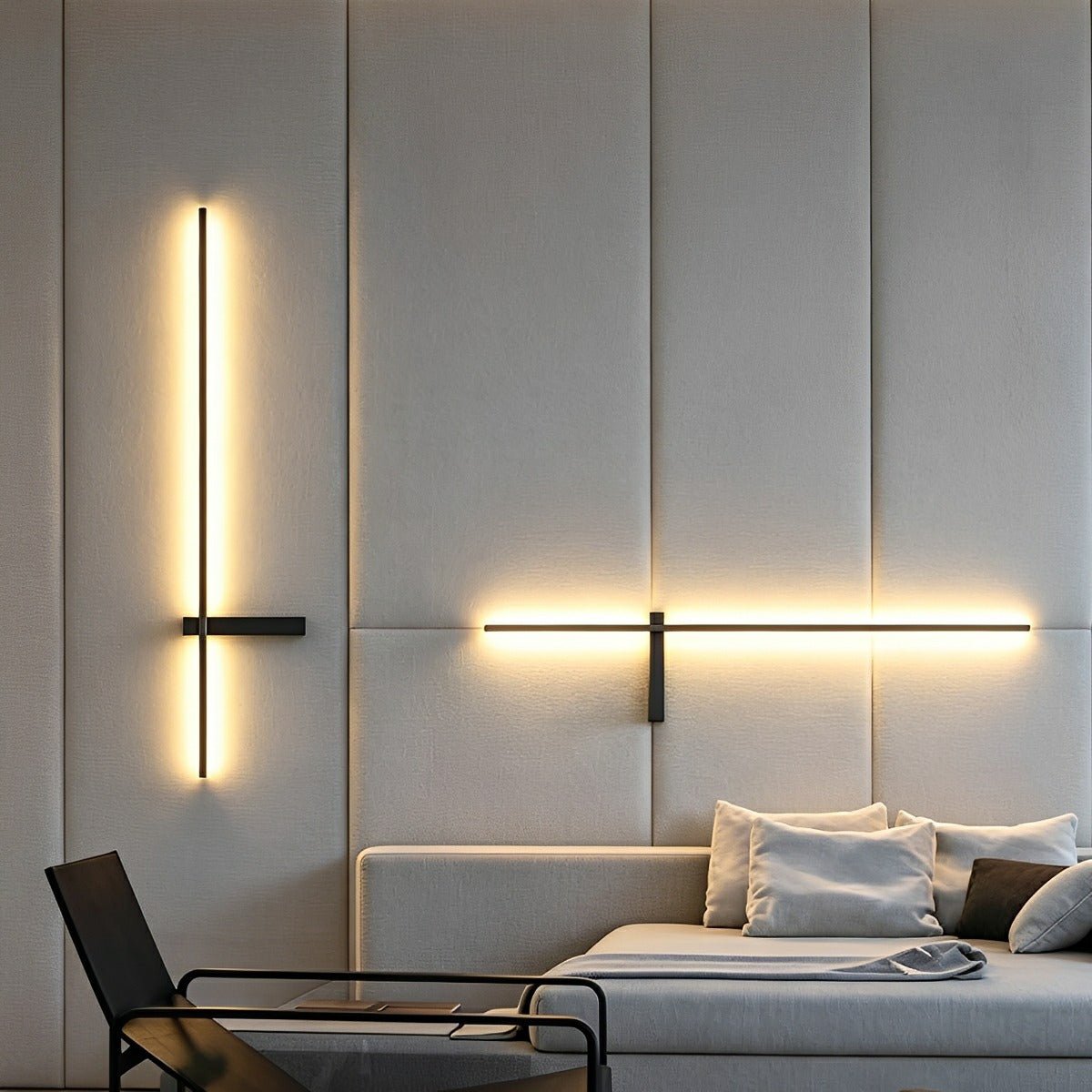 Waterproof Interlaced Line Strips Aluminum Metal Wall Sconce - Flyachilles