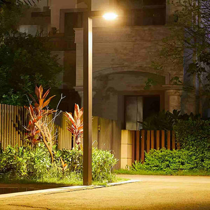 Waterproof LED Black Modern Column Outdoor Post Lights - Flyachilles