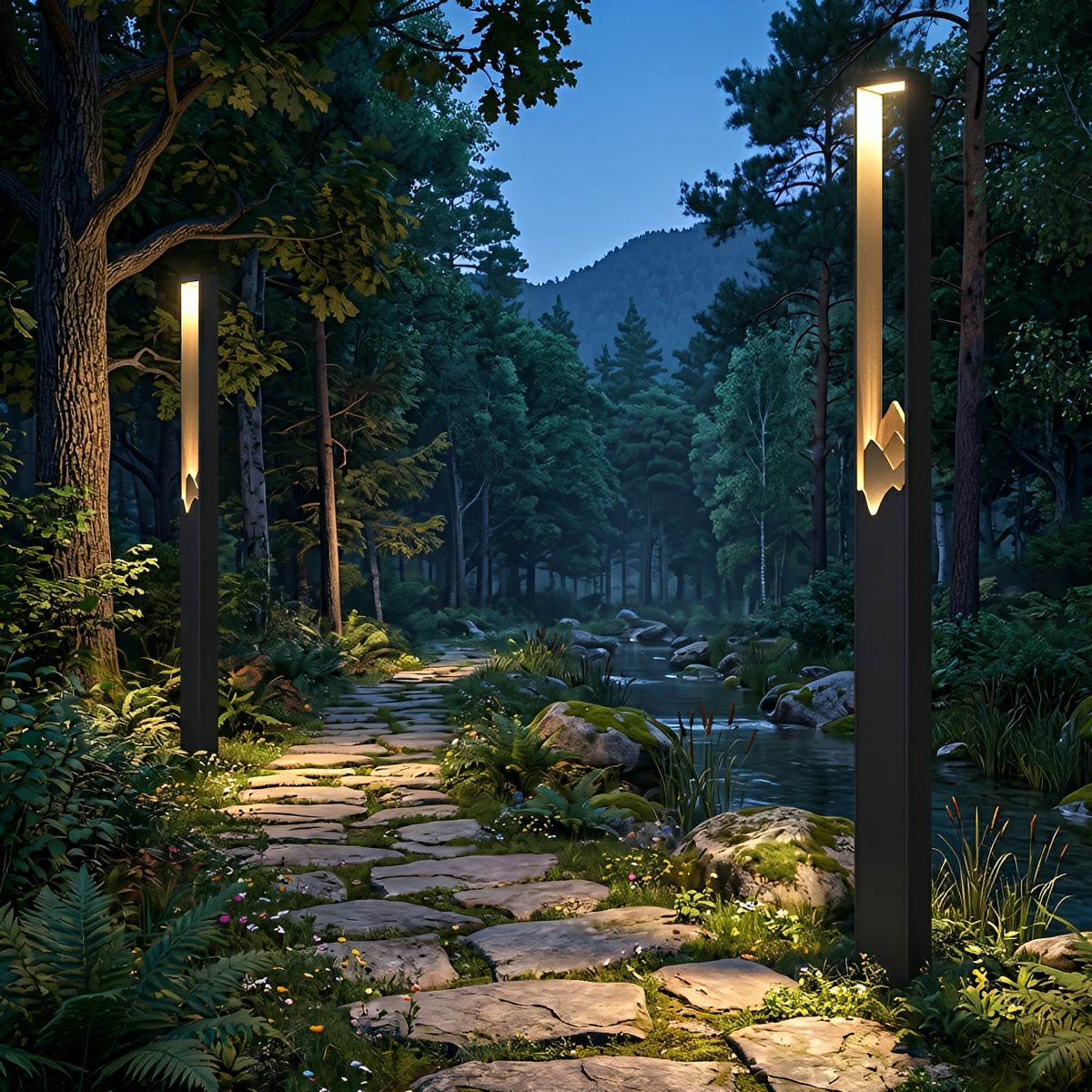Waterproof LED Mountain Scenery Outdoor Path Lights - Flyachilles