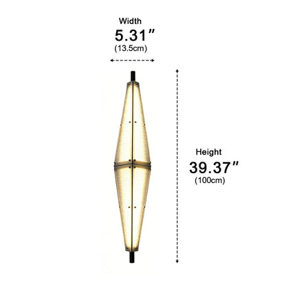 Waterproof Luxury Diamond Ribbed Glass Outdoor Wall Light - Flyachilles