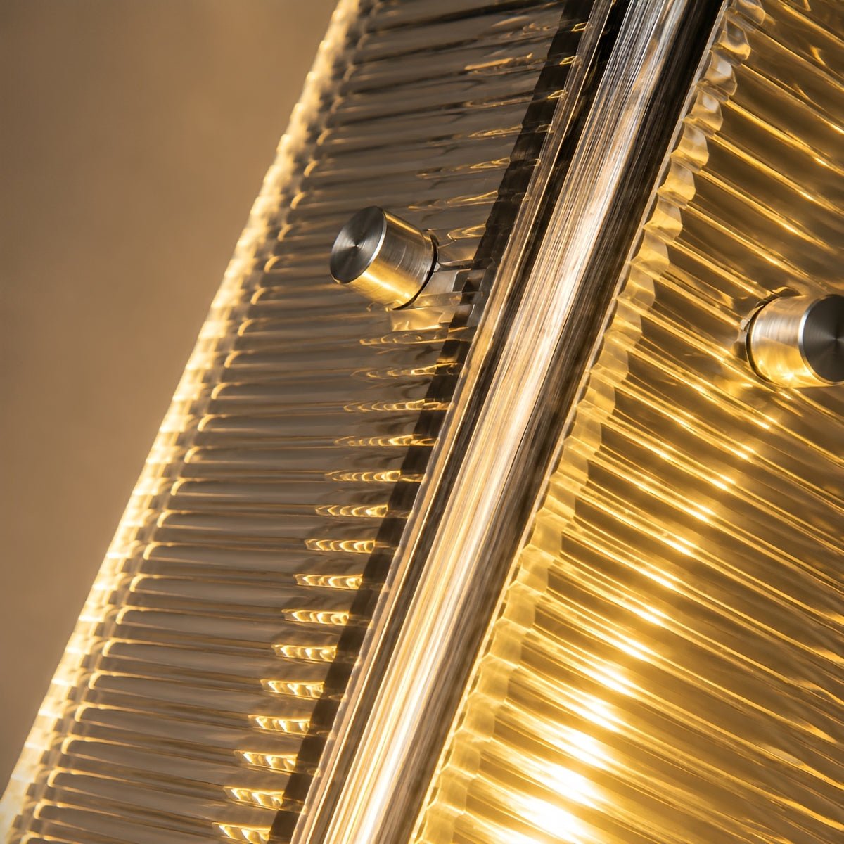 Waterproof Luxury Diamond Ribbed Glass Outdoor Wall Light - Flyachilles
