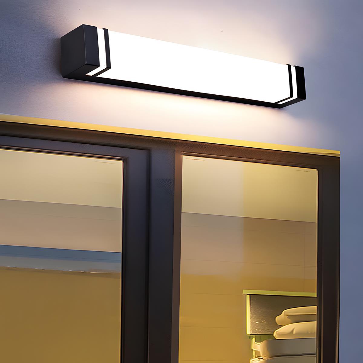 Waterproof Minimalist Rectangle LED Outdoor Wall Sconces Porch Lights - Flyachilles