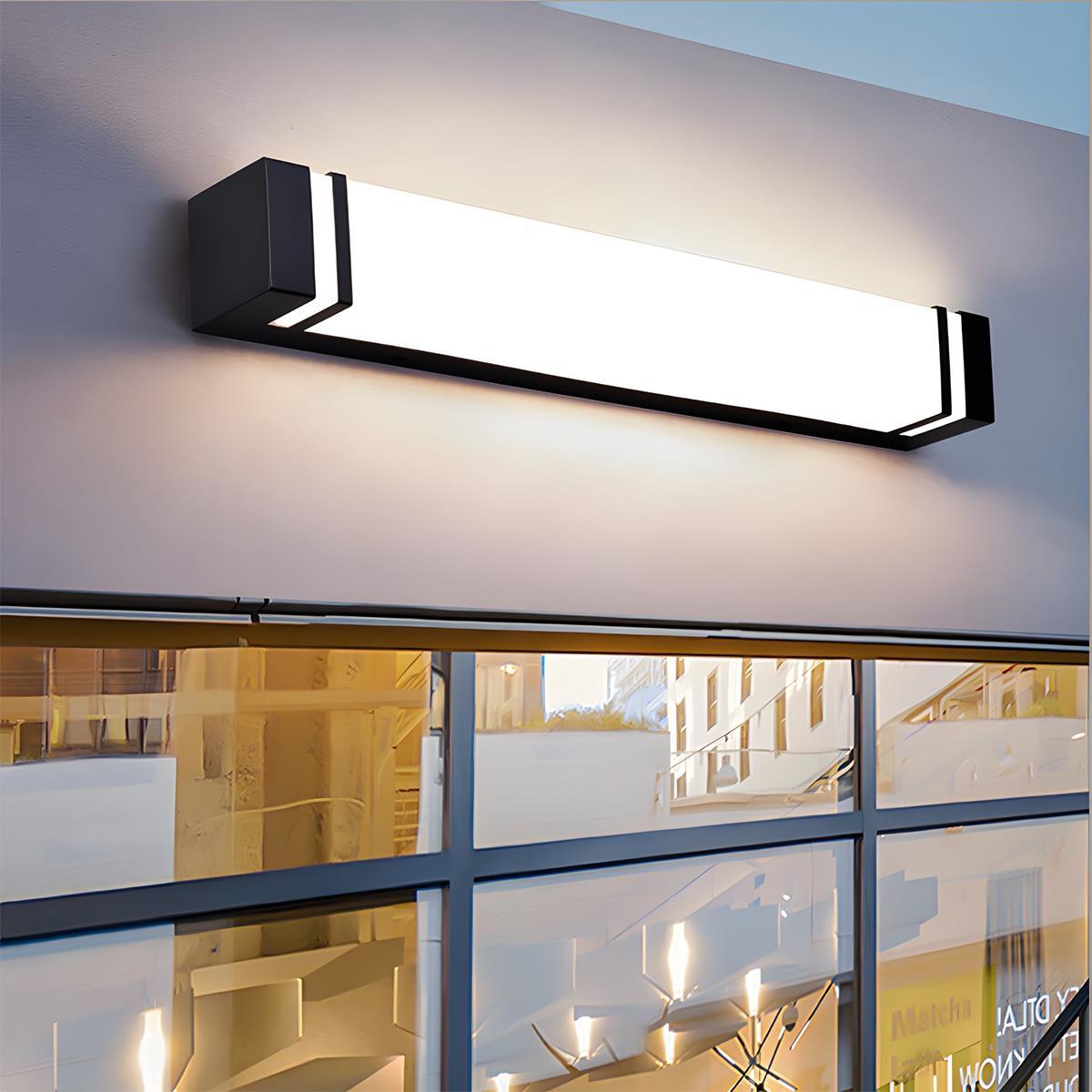 Waterproof Minimalist Rectangle LED Outdoor Wall Sconces Porch Lights - Flyachilles