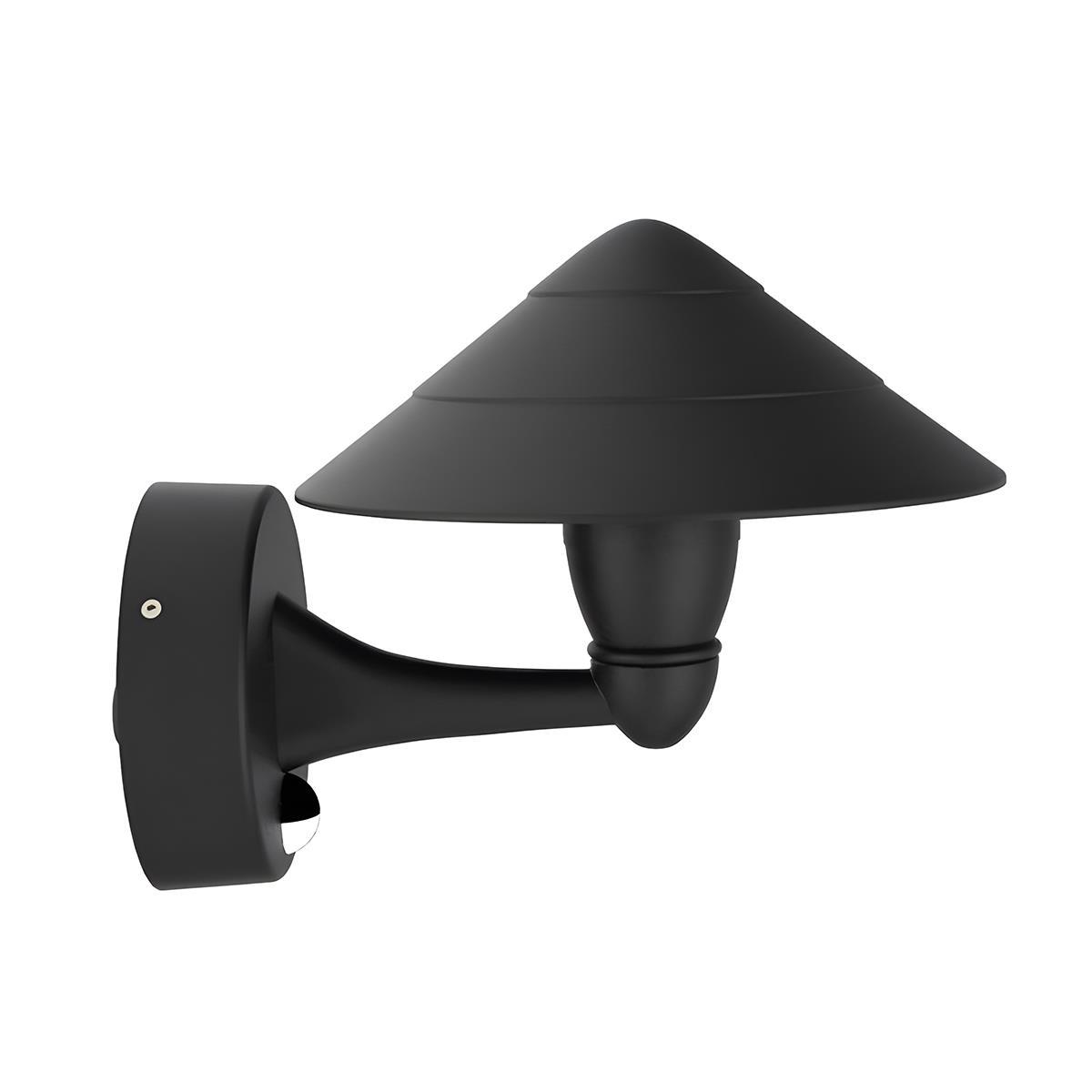 Waterproof Modern Black Umbrella Outdoor LED Wall Lights - Flyachilles
