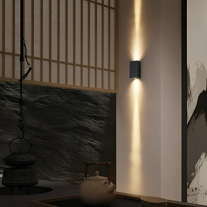 Waterproof Modern Black Up&amp;Down LED Outdoor Wall Washer Spot Lights - Flyachilles