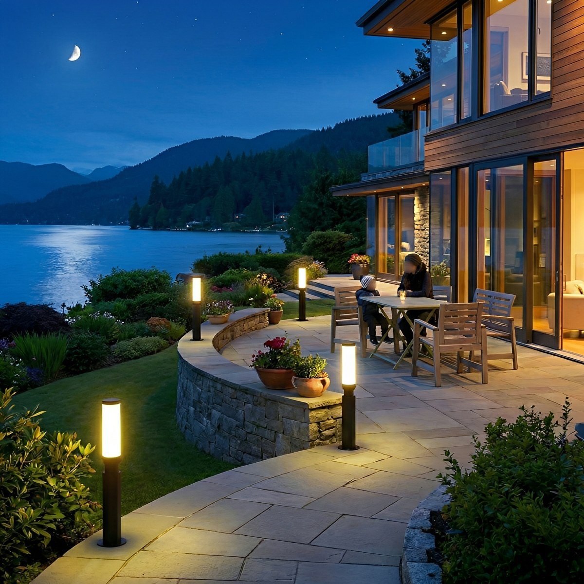 Waterproof Modern Cylinder Long Barrel Column Post Lights Pillar Lights - Flyachilles