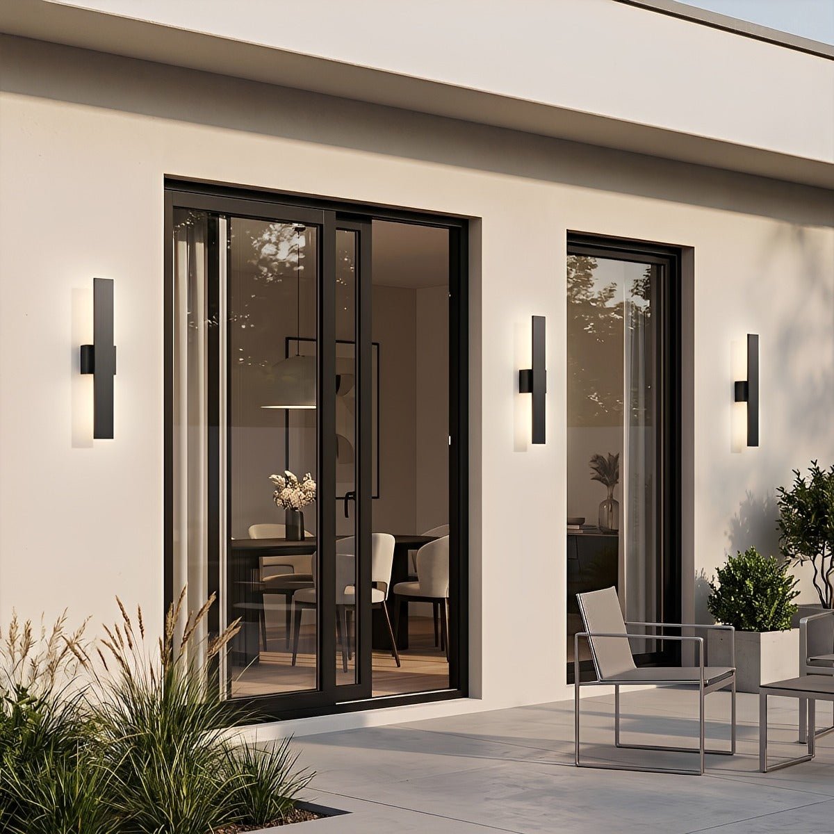 Waterproof Modern Dimmable Linear LED Outdoor Wall Light - Flyachilles