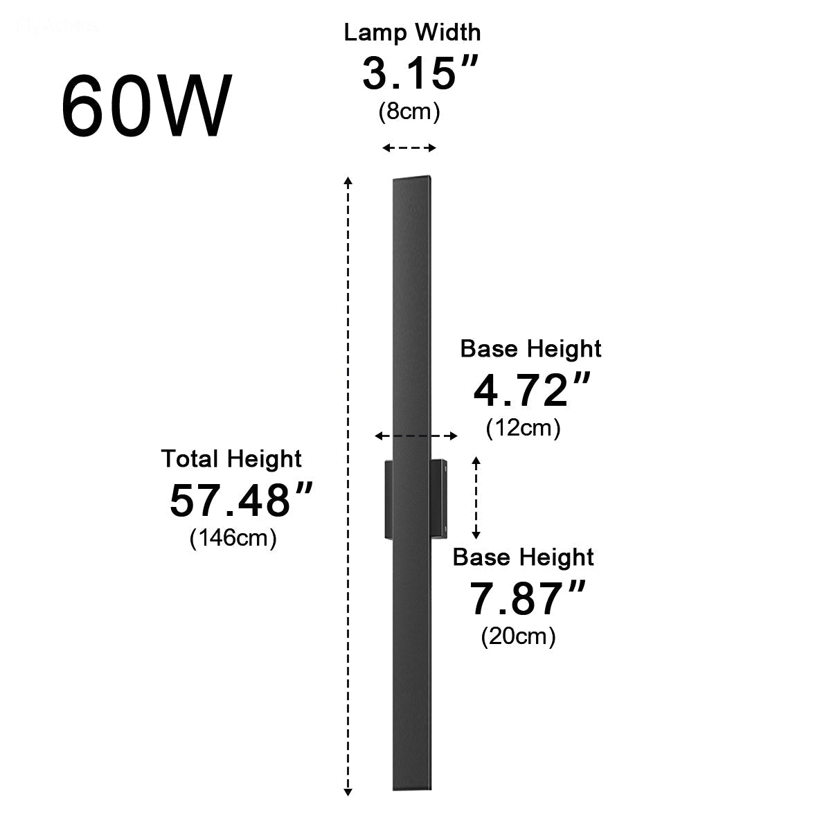 Waterproof Modern Dimmable Linear LED Outdoor Wall Light - Flyachilles