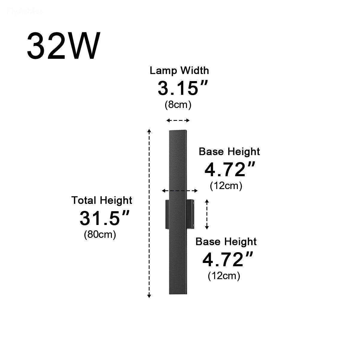 Waterproof Modern Dimmable Linear LED Outdoor Wall Light - Flyachilles