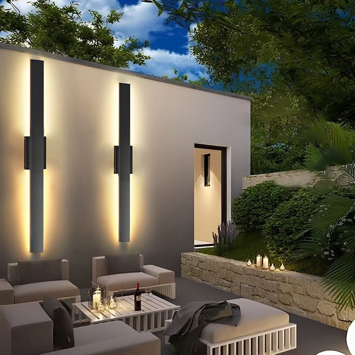 Waterproof Modern Dimmable Linear LED Outdoor Wall Light - Flyachilles