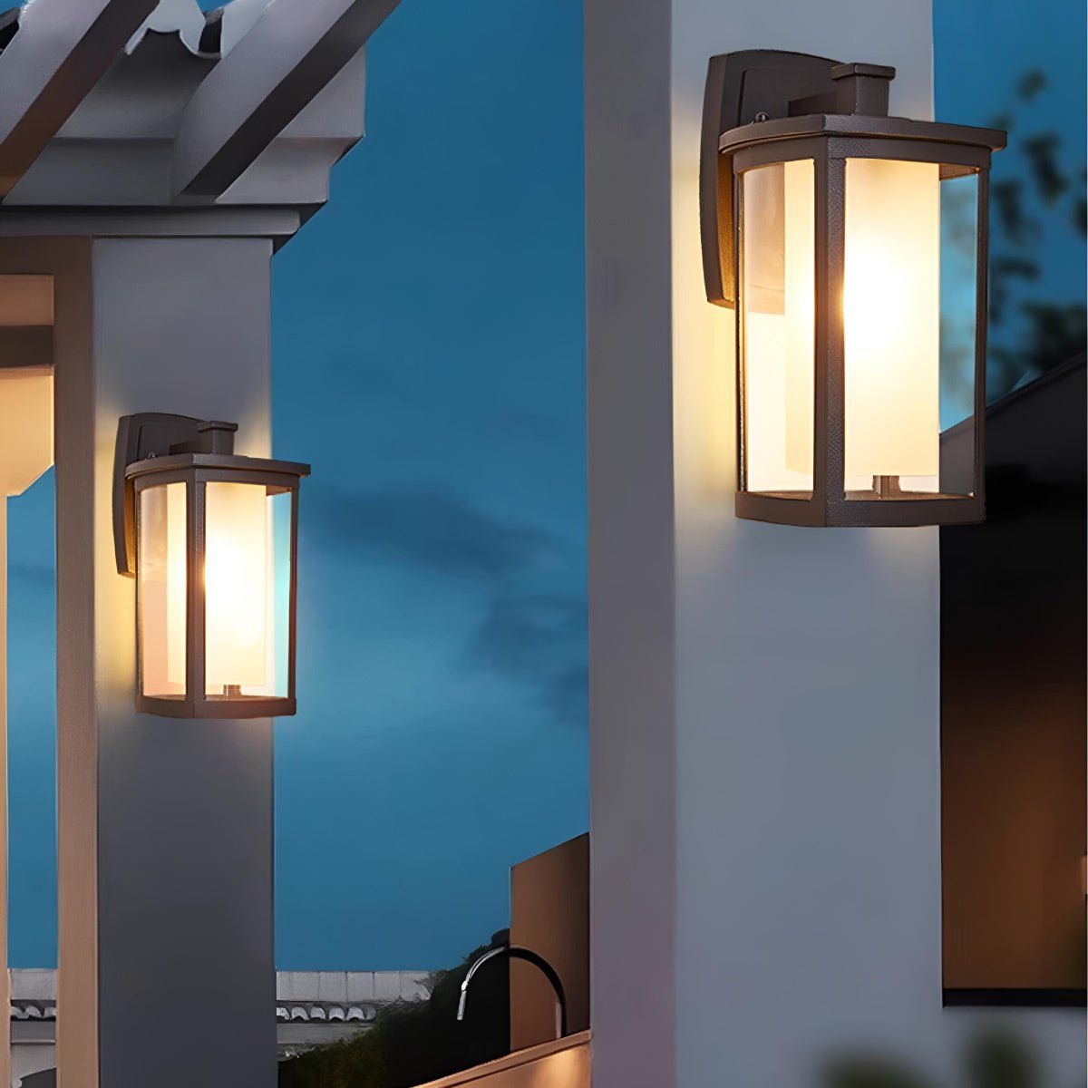 Waterproof Modern Farmhouse Outdoor LED Porch Wall Lights - Flyachilles