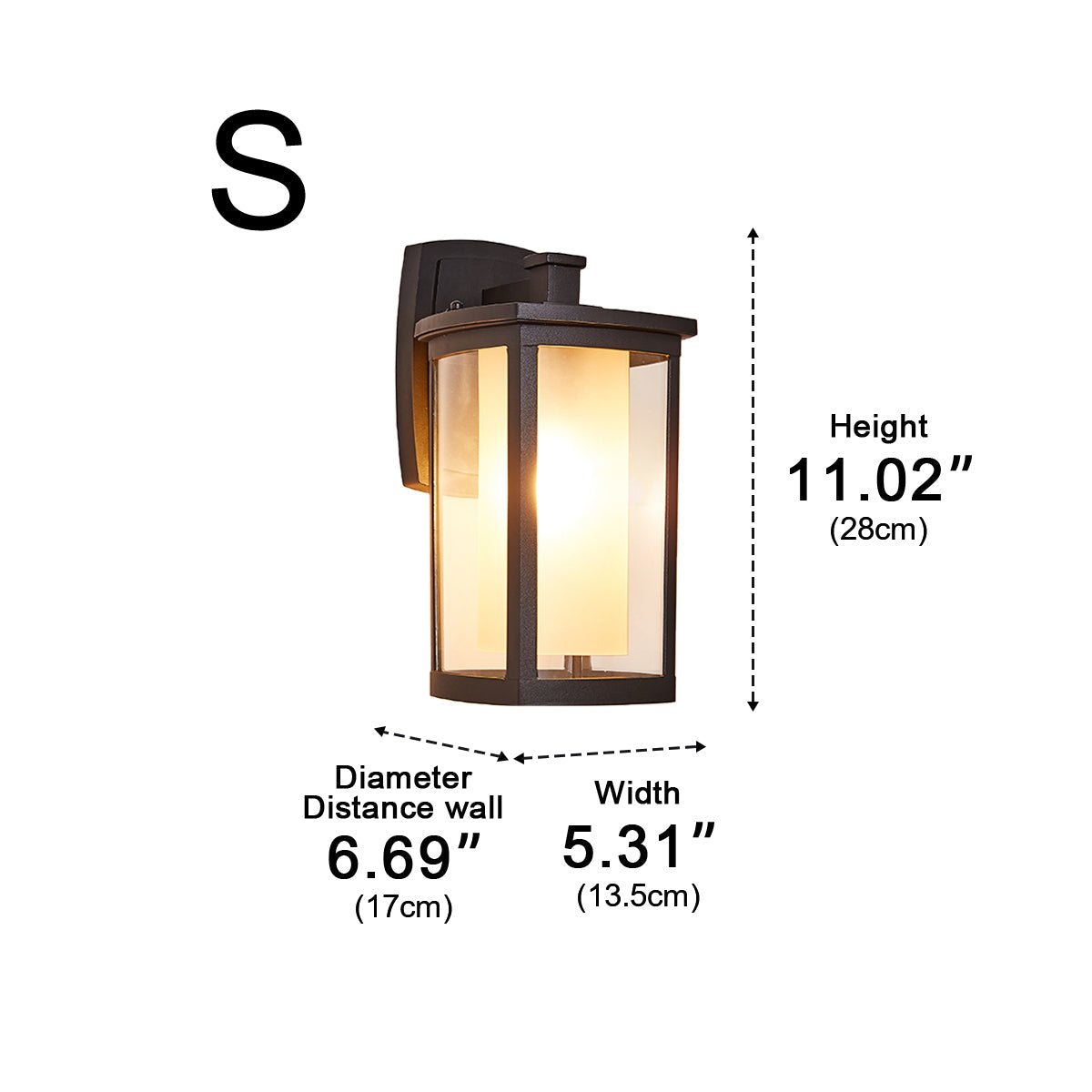 Waterproof Modern Farmhouse Outdoor LED Porch Wall Lights - Flyachilles