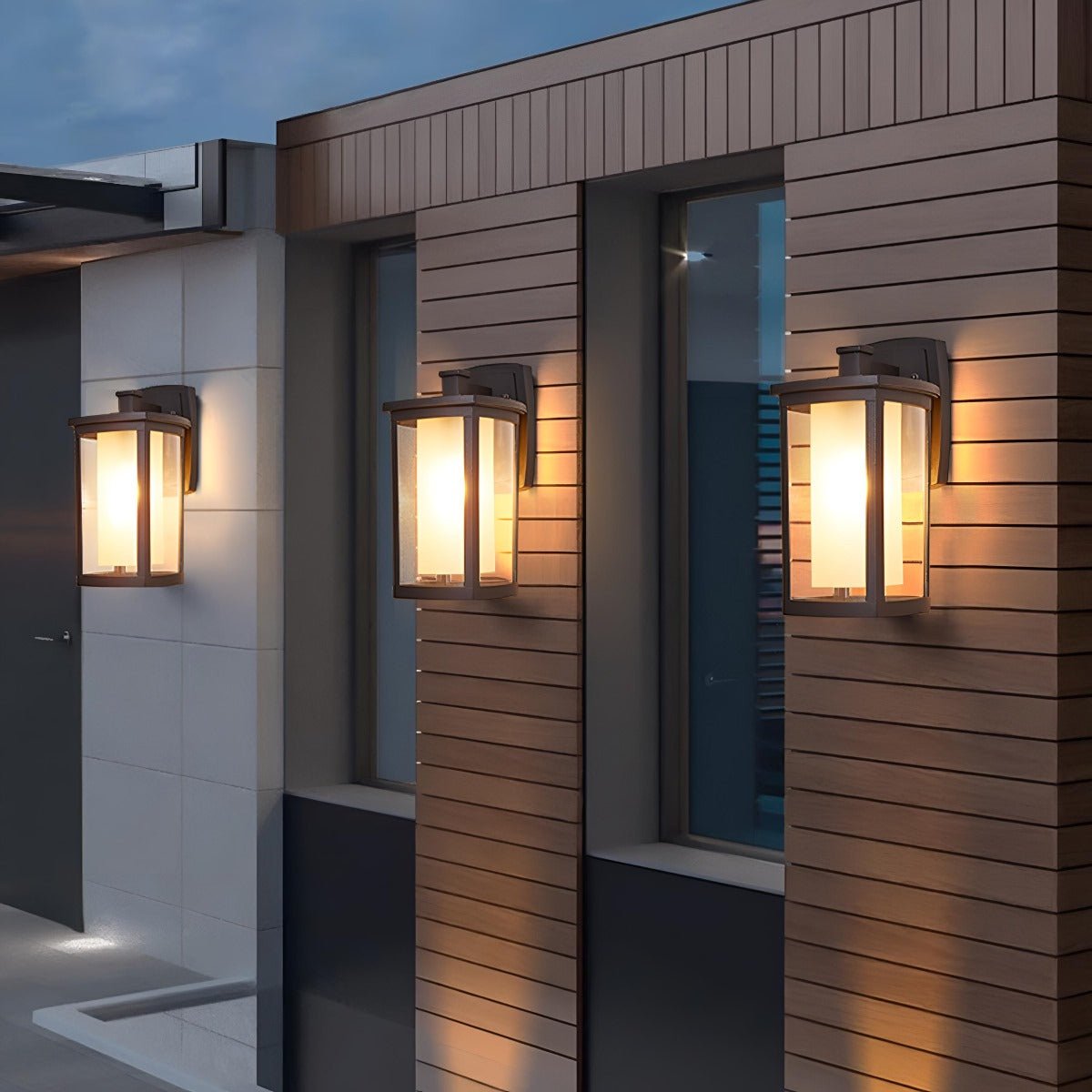 Waterproof Modern Farmhouse Outdoor LED Porch Wall Lights - Flyachilles