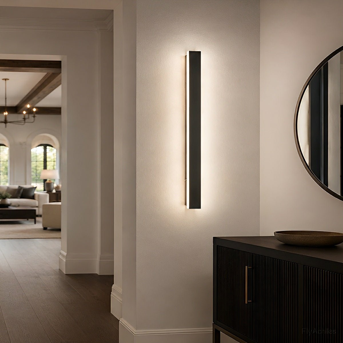 Waterproof Modern LED Long Strip Outdoor Wall Porch Lights - Flyachilles