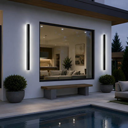 Waterproof Modern LED Long Strip Outdoor Wall Porch Lights - Flyachilles