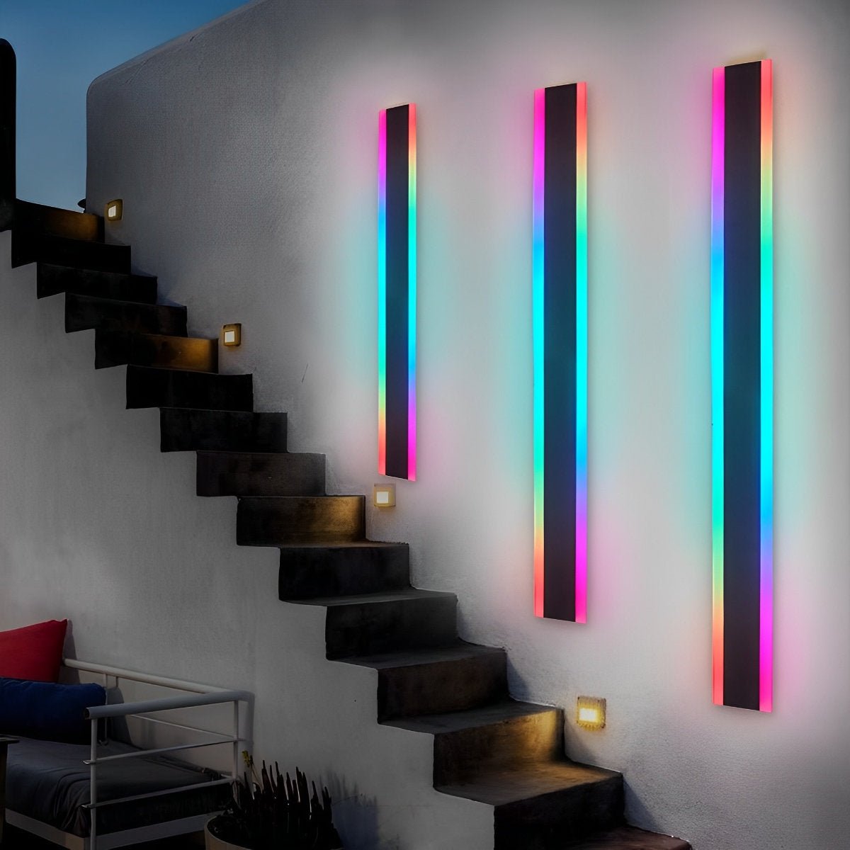 Waterproof Modern LED RGB Long Strip Outdoor Wall Light - Flyachilles