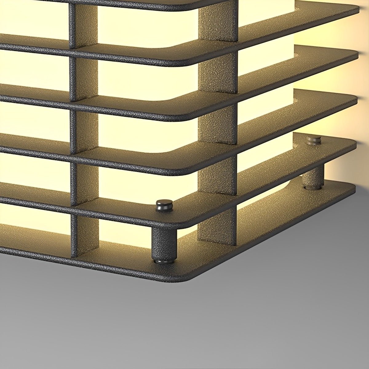 Waterproof Modern Louvered LED Outdoor Wall Light - Flyachilles