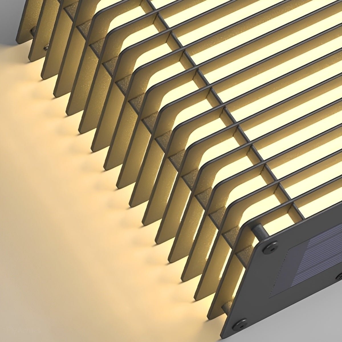Waterproof Modern Louvered LED Outdoor Wall Light - Flyachilles