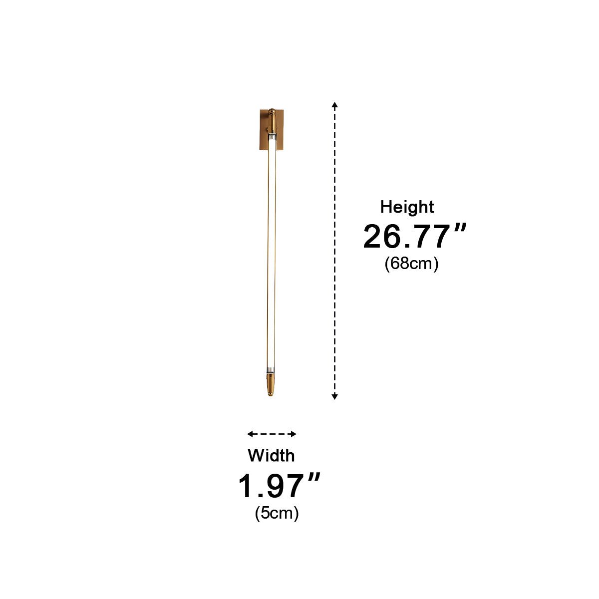 Waterproof Modern Minimalist Rotatable Long Strip LED Wall Sconces - Flyachilles