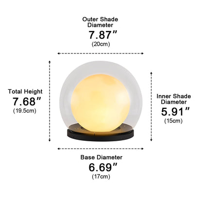 Waterproof Modern Moon Bubble Post Light Landscape Light - Flyachilles