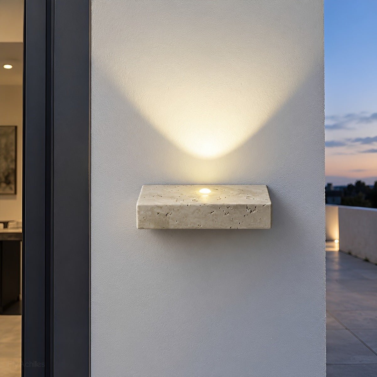 Waterproof Modern Natural Stone Up and Down LED Outdoor Wall Light - Flyachilles