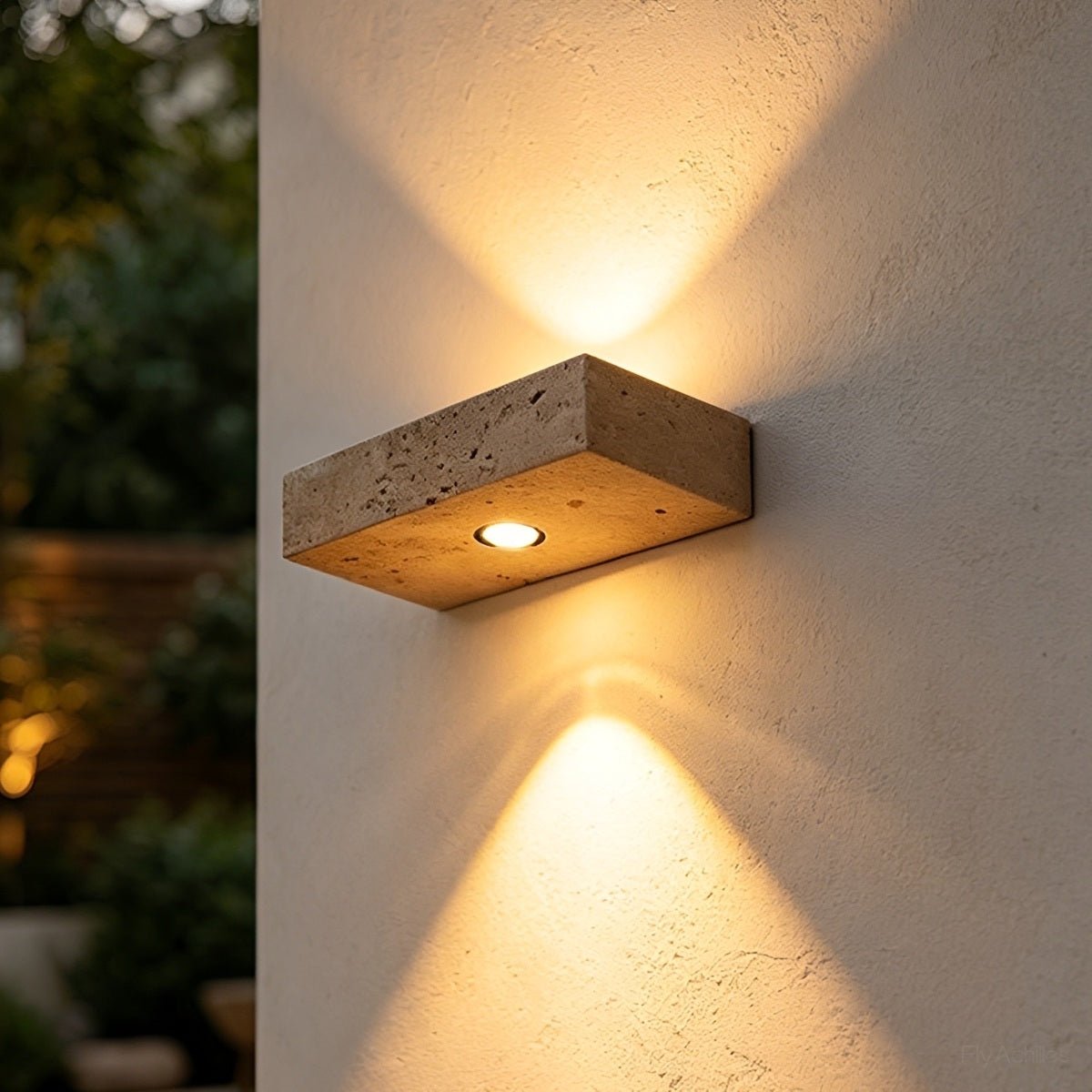 Waterproof Modern Natural Stone Up and Down LED Outdoor Wall Light - Flyachilles