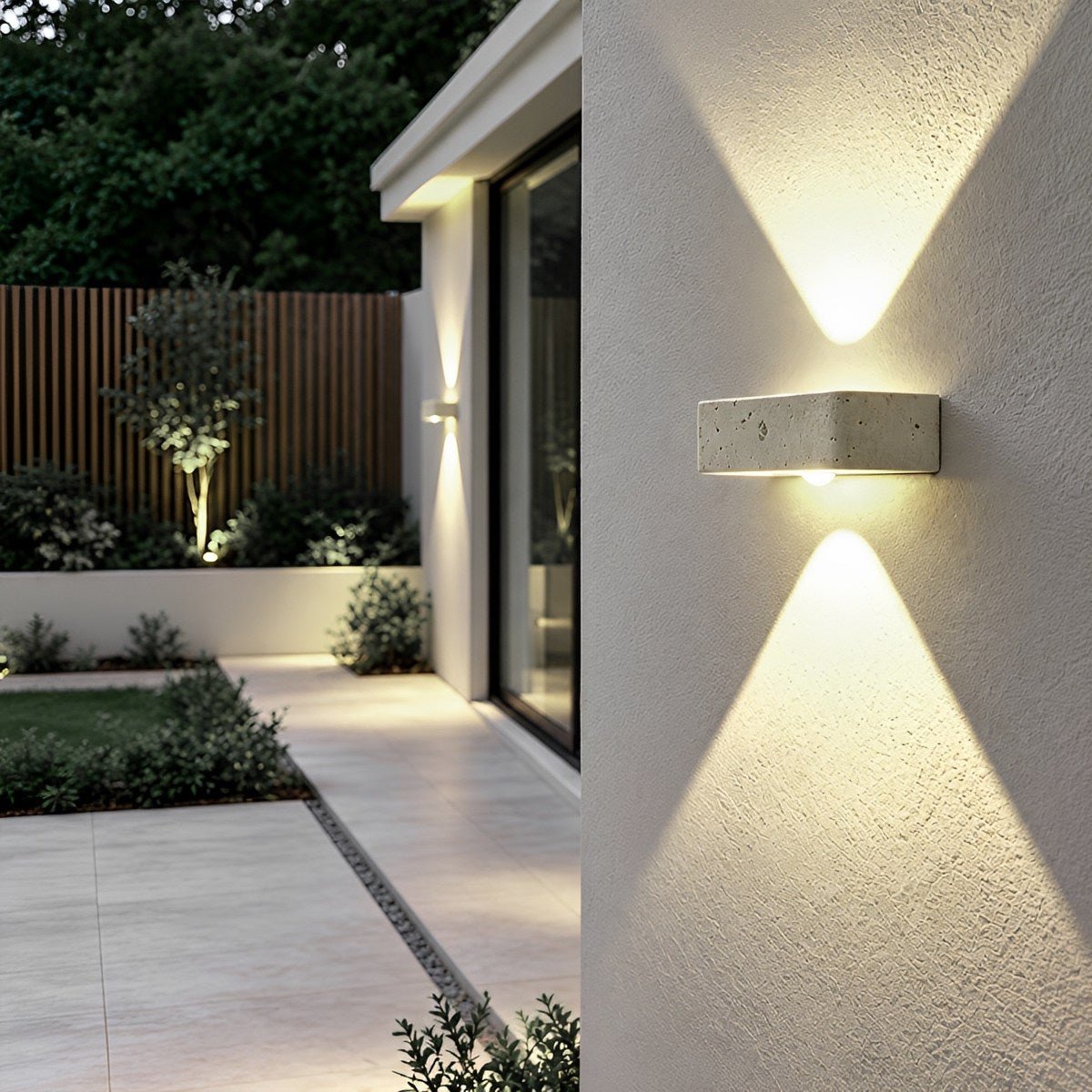 Waterproof Modern Natural Stone Up and Down LED Outdoor Wall Light - Flyachilles