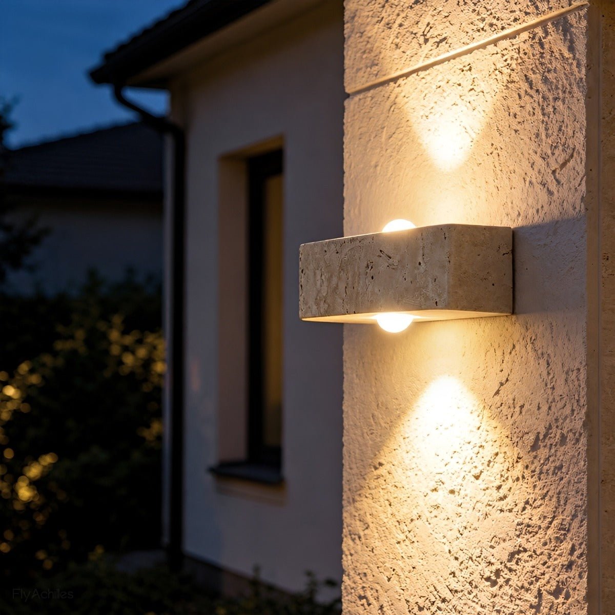 Waterproof Modern Natural Stone Up and Down LED Outdoor Wall Light - Flyachilles