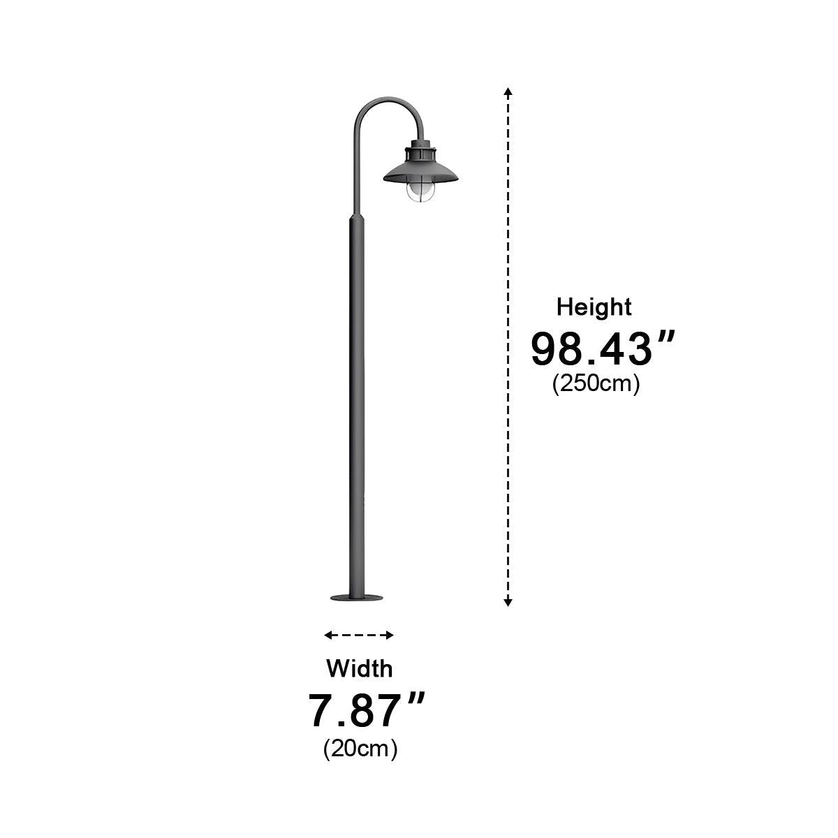 Waterproof Modern Outdoor Lantern Pathway Street Lights - Flyachilles