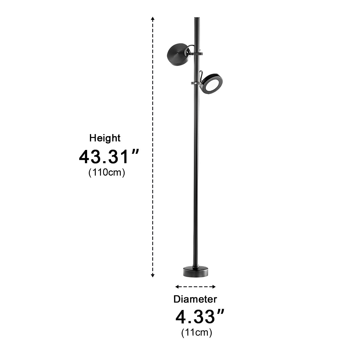 Waterproof Modern Outdoor Pathway Street Pole Lights - Flyachilles