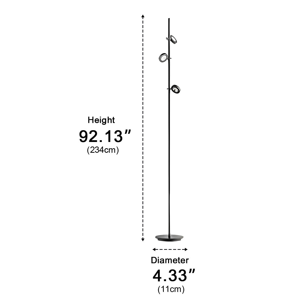 Waterproof Modern Outdoor Pathway Street Pole Lights - Flyachilles