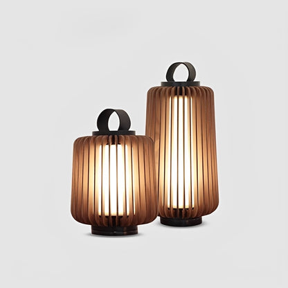 Waterproof Modern Ribbed Cylindrical LED Outdoor Floor Lamp Lantern - Flyachilles