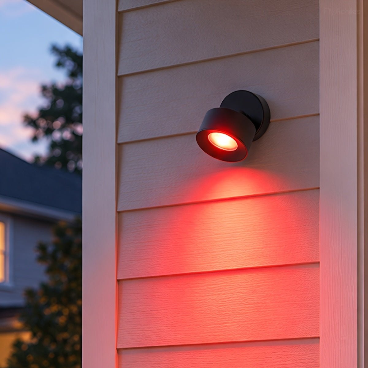 Waterproof Modern Round Adjustable Angle Outdoor Porch LED Wall Lights - Flyachilles
