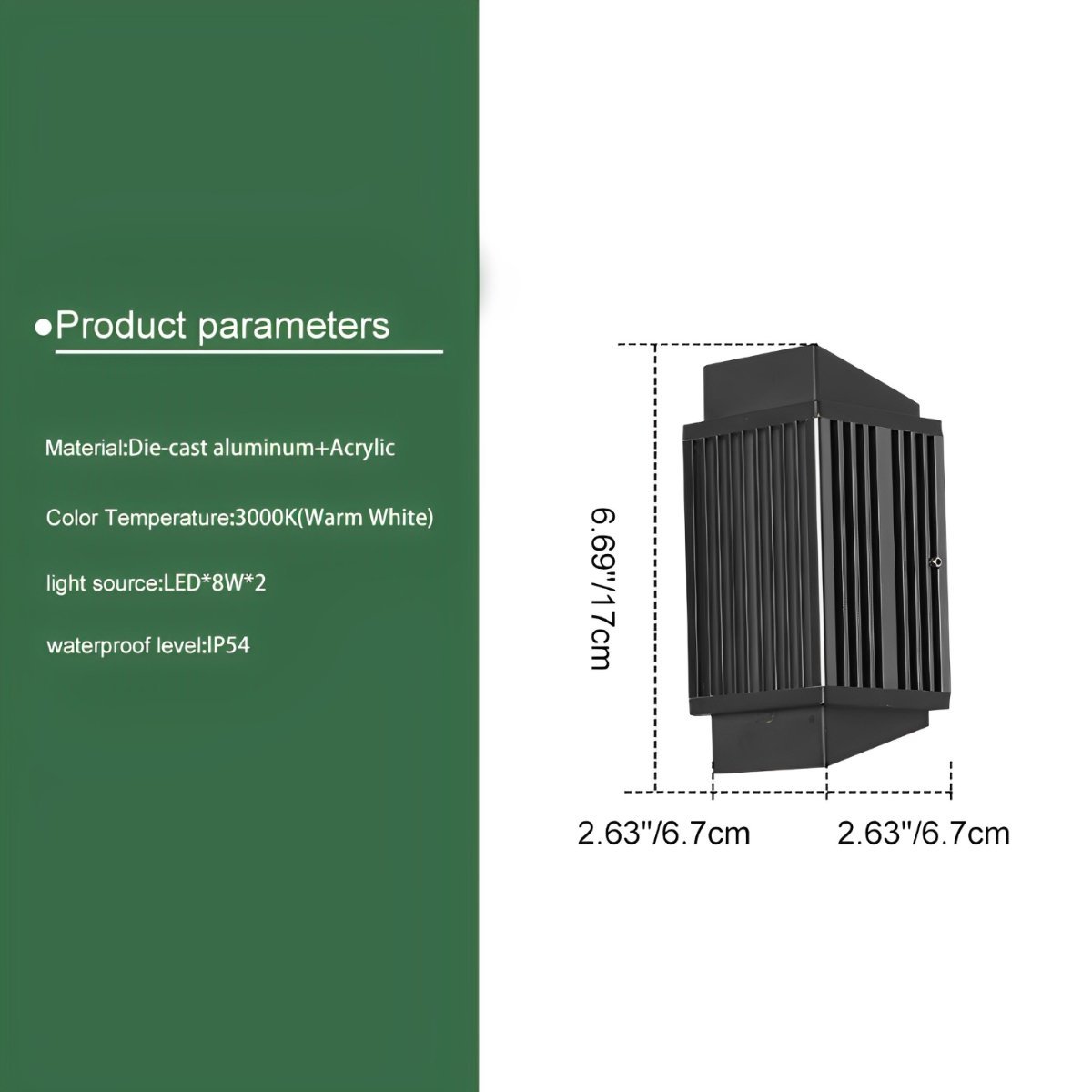 Waterproof Modern Up and Down Minimalist Outdoor LED Wall Lights - Flyachilles