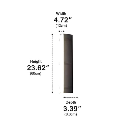 Waterproof Modern Up&amp;Down 3 - Side Long Strip Outdoor Porch LED Wall Lights - Flyachilles