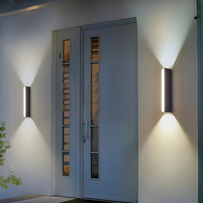 Waterproof Modern Up&amp;Down 3 - Side Long Strip Outdoor Porch LED Wall Lights - Flyachilles