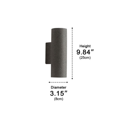 Waterproof Outdoor Cemen Cylinder Down Exterior Porch LED Wall Lights - Flyachilles