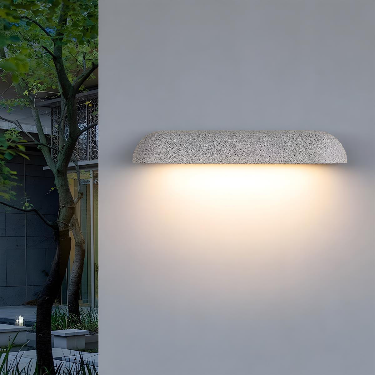 Waterproof Outdoor Cement Curved Dom LED Porch Light Exterior Wall Lights - Flyachilles