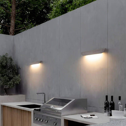 Waterproof Outdoor Cement Curved Tiles LED Porch Wall Lights - Flyachilles