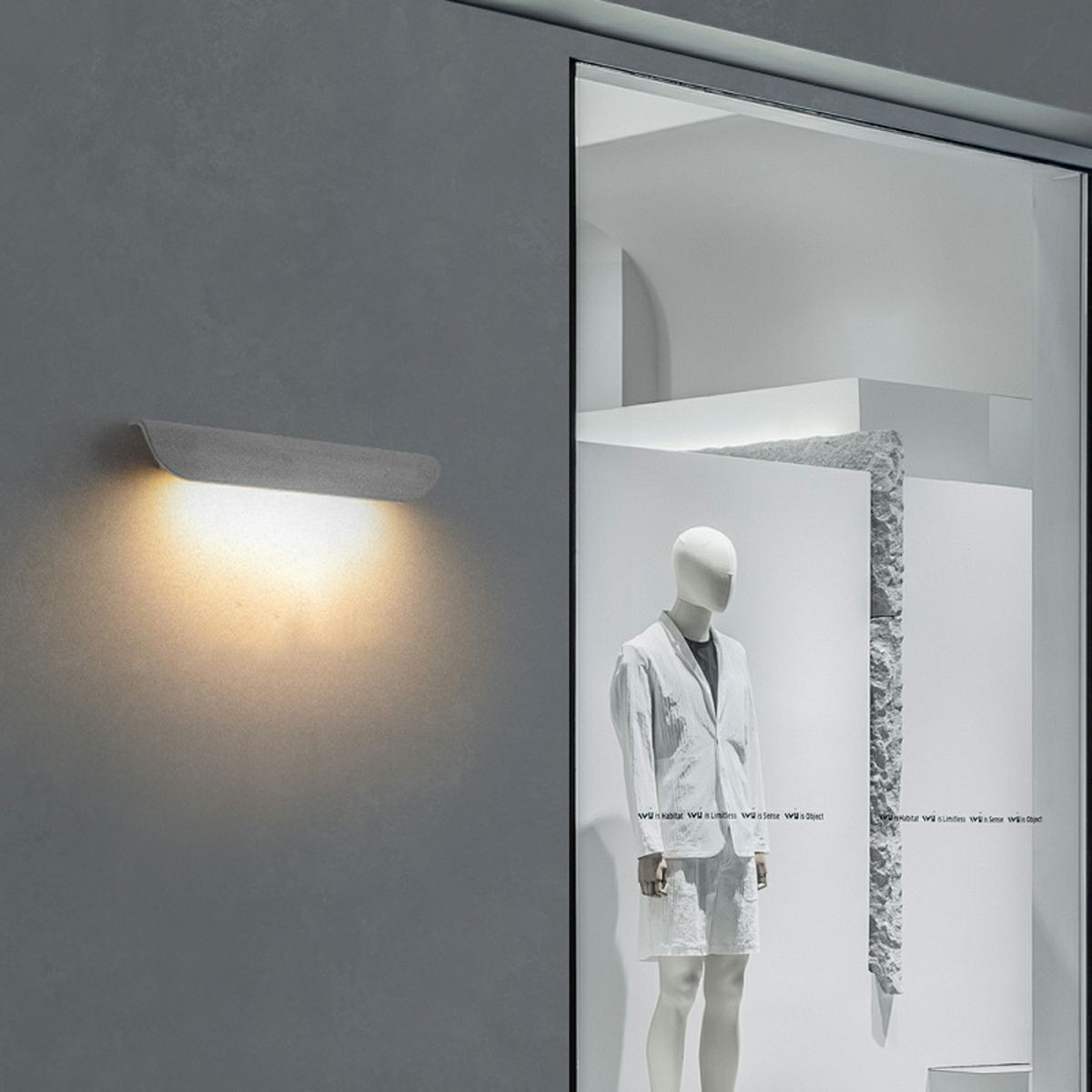 Waterproof Outdoor Cement Curved Tiles LED Porch Wall Lights - Flyachilles